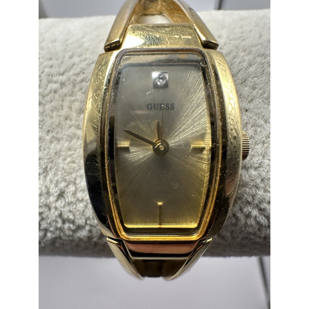 Guess G85990L Ladies Watch New Battery 17MM‎ 7" Gold Tone B21